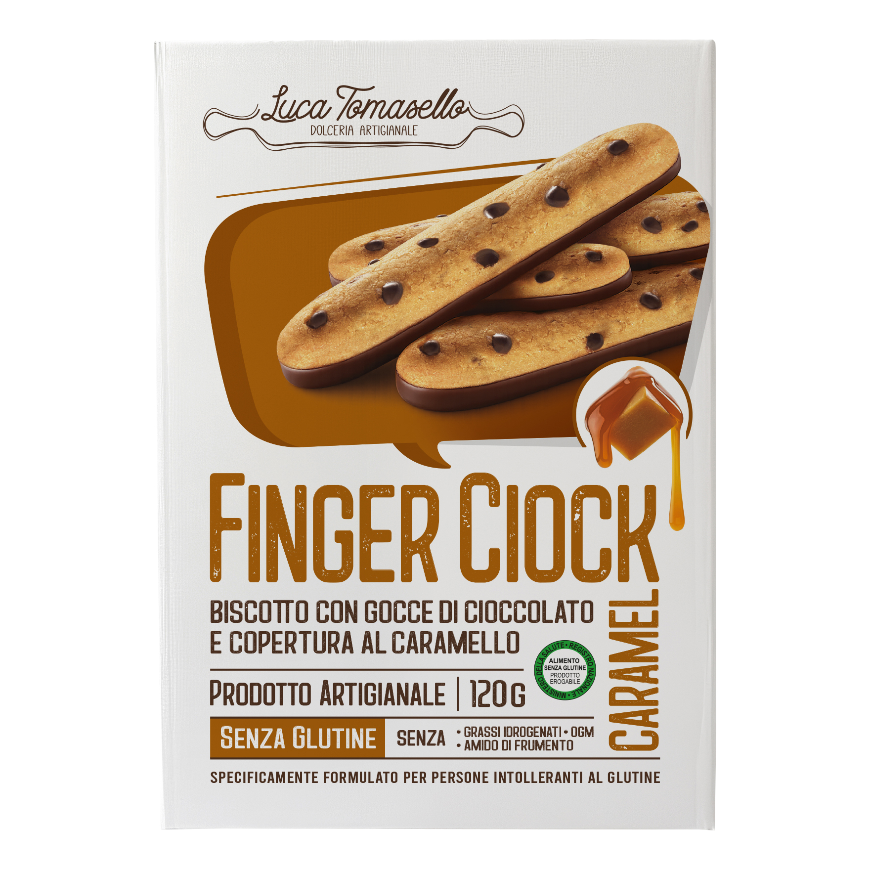 Finger ciock caramel 120 g