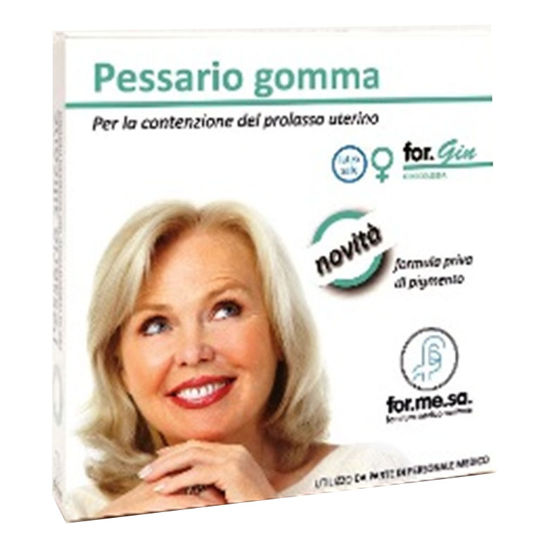 Pessario in gomma senza pigmento per la contenzione del prolasso uterino diametro 55 mm