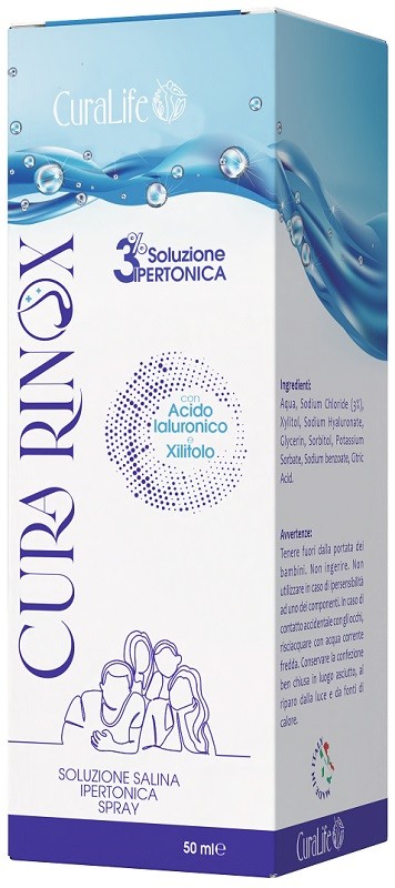 Curalife Curarinox Soluzione Ipertonica Spray Al 3% Per Lavaggi Nasali 50ml