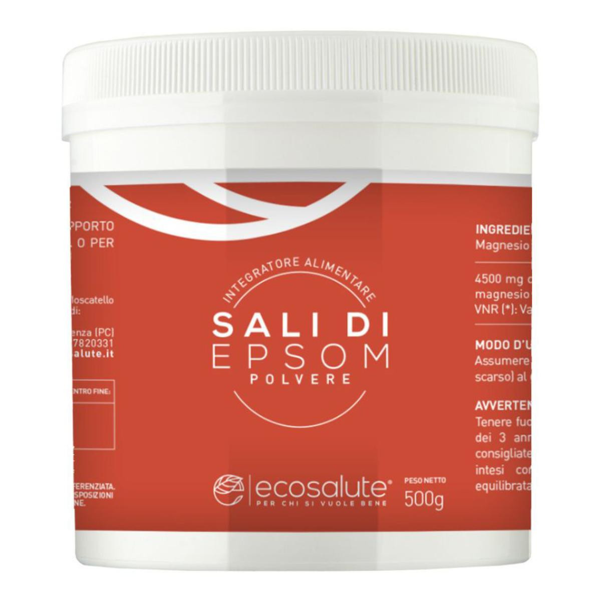 Sali di Epsom Polvere Integratore di Magnesio 500 g