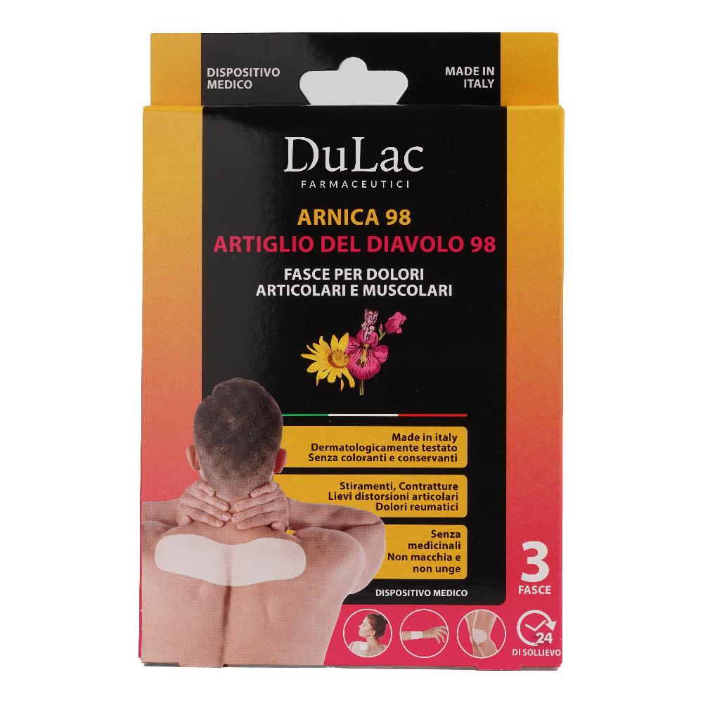 Dulàc Arnica 98 Fasce per Dolori Muscolari Articolari 3 pz Cerotto
