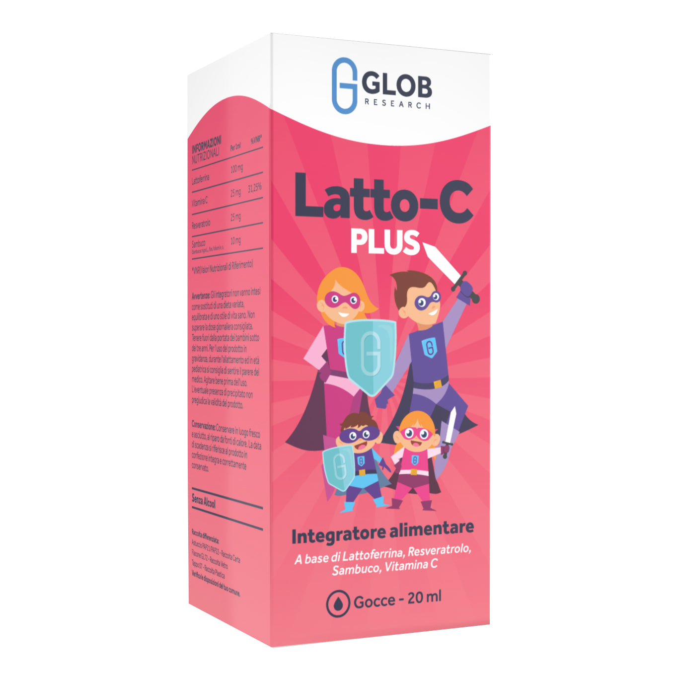 Latto-c Plus Integratore Per Il Sistema Immunitario Dei Bambini Gocce Orali 20ml