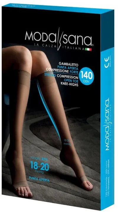 Modasana 140 Den Gambaletto Punta Aperta (18-20 Mmhg) Taglia 1 Nature