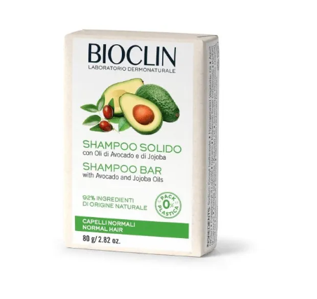 Bioclin Shampoo Solido Idratante per Capelli Normali, 80g