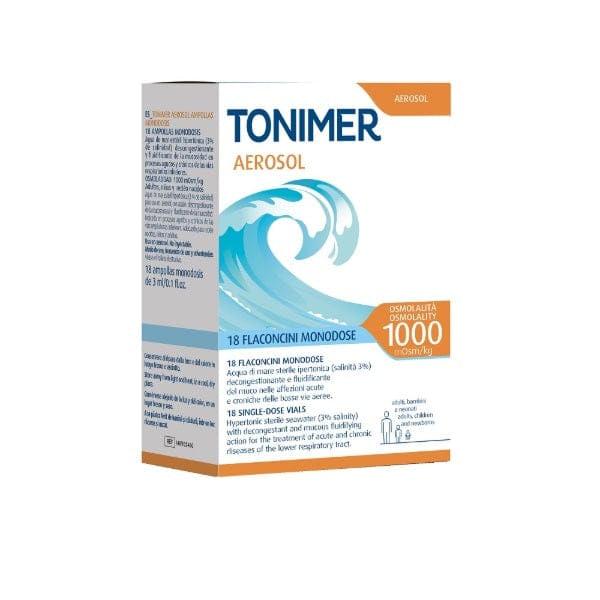Tonimer Aerosol 1000 Soluzione Ipertonica 18 Flaconcini Monodose
