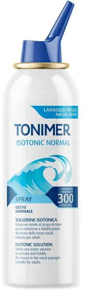 Tonimer Isotonic Spray 100 ml Soluzione Isotonica Sterile di Acqua di Mare per la Pulizia Nasale