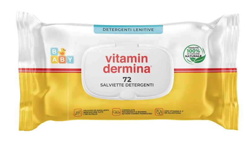 Vitamidermina Salviette Detergenti Vitamina D Promo Igiene Delicata Neonati 72 Salviette