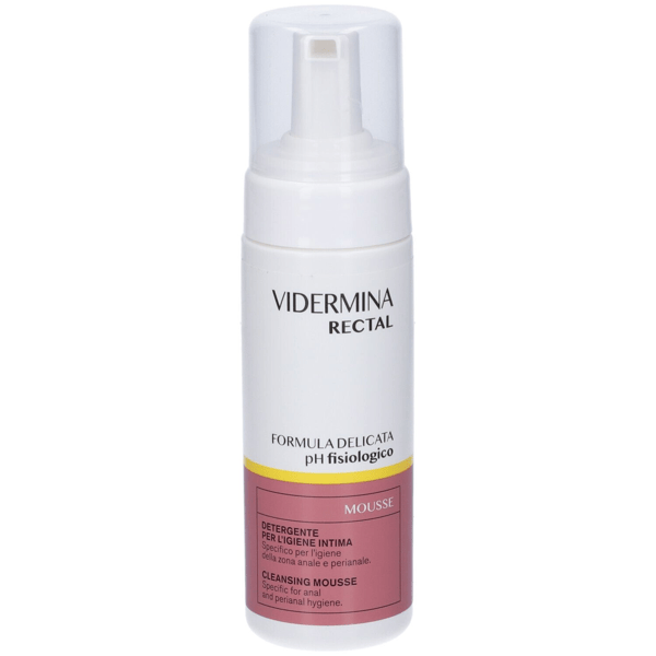 Vidermina Rectal Mousse 165 ml Detergente Rettale Delicato e Sollievo Emorroidi