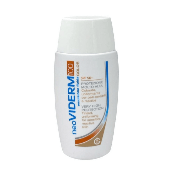 NeoViderm 100 Emulsione Fluida Colorata SPF50+ Protezione Molto Alta Pelli Sensibili 50 ml
