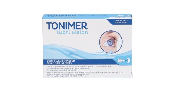 Tonimer Lubri Vision Gocce Oculari Monodose 15 Flaconcini