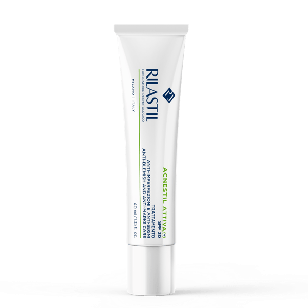 Rilastil Acnestil Attiva+ Crema SPF30 Trattamento Anti-Imperfezioni e Anti-Segni Viso 40 ml