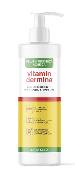 Vitamindermina Gel Detergente Sebonormalizzante 240 ml