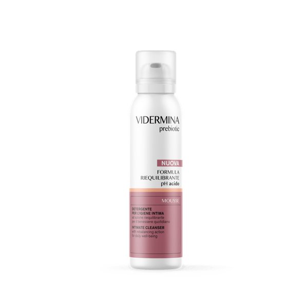 Vidermina Preb Mousse 150 ml Detergente Intimo Prebiotico pH Acido Pelle Sensibile