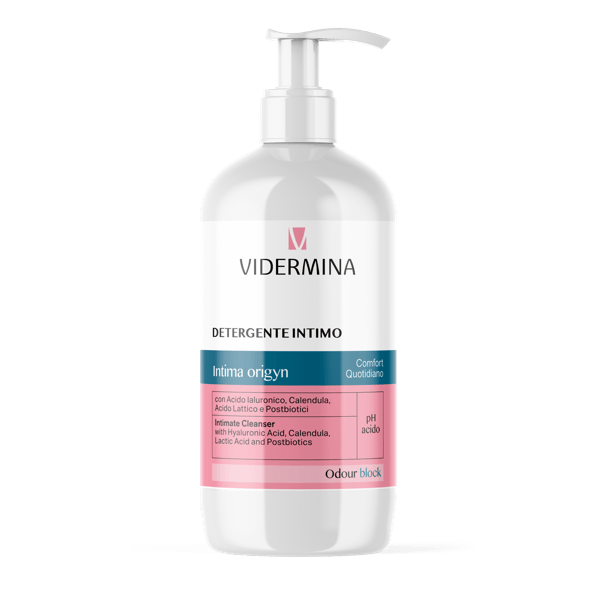Vidermina Intima Detergente 500 ml Detergente Intimo pH 3.8 Azione Protettiva Quotidiana