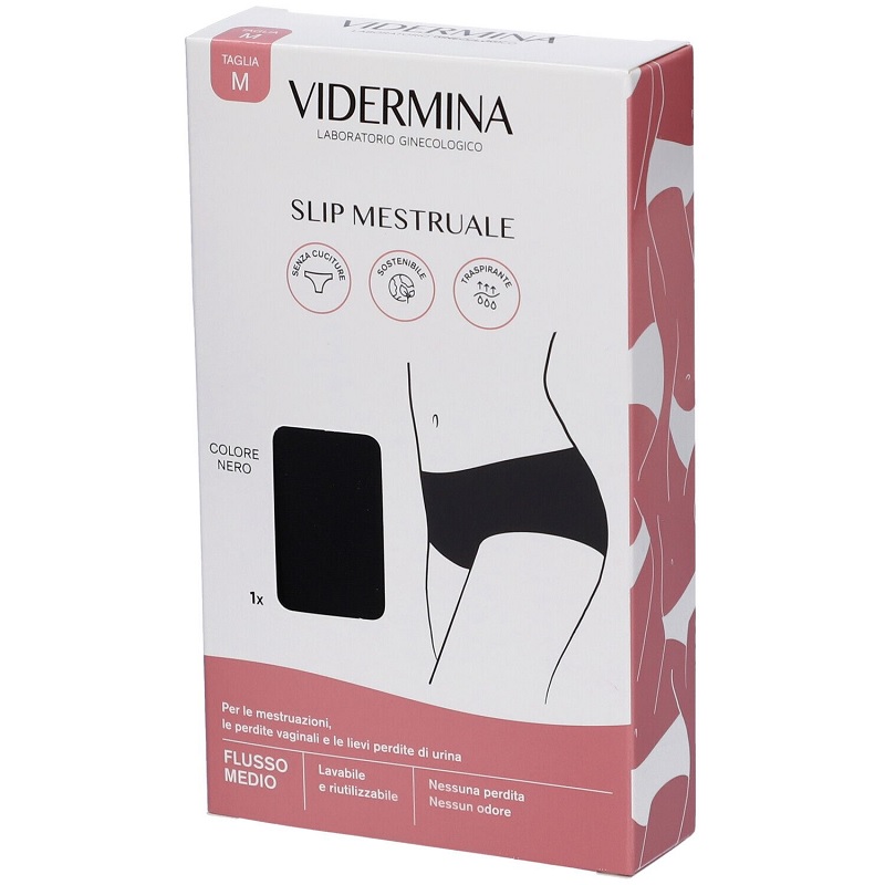 Vidermina Slip Mestruale Flusso Medio Colore Nero Taglia M 1 Pezzo — confronto prezzi