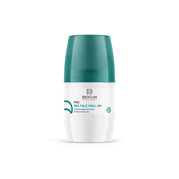 Bioclin Pro Deodorante Talco per Sudorazione Eccessiva 48 ore Roll-On 50 ml