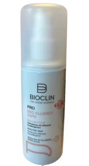 BioClin Pro - Deo Allergy Vapo Sudorazione Pelli Allergiche e Reattive, 100ml