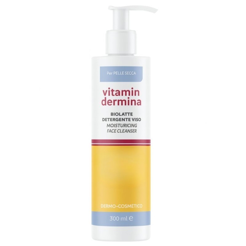 Vitamindermina Hyalo 240ml Oliolatte Detergente e Struccante Viso e Occhi
