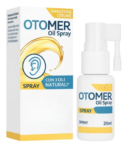 Otomer Oil Spray con 3 Oli Naturali per la Rimozione del Cerume, 20ml — confronto prezzi