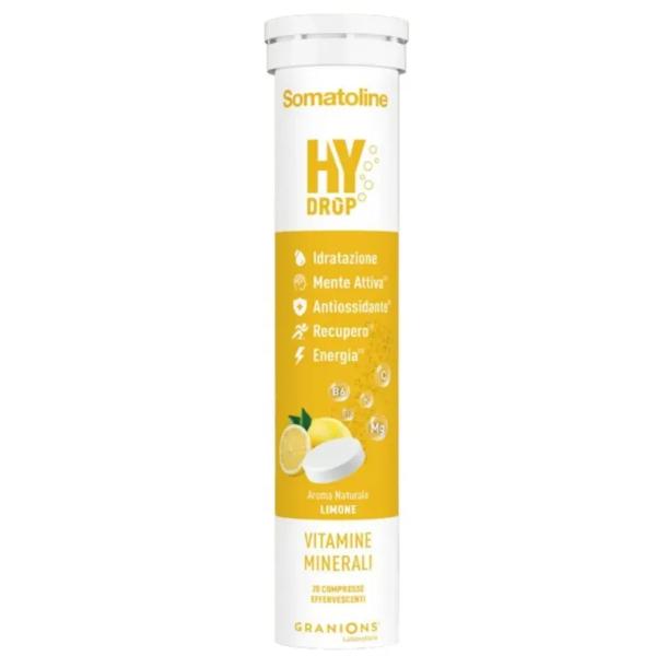 Somatoline SkinExpert Hydrop Limone 20 Compresse Integratore Vitamine e Minerali per Recupero Energia