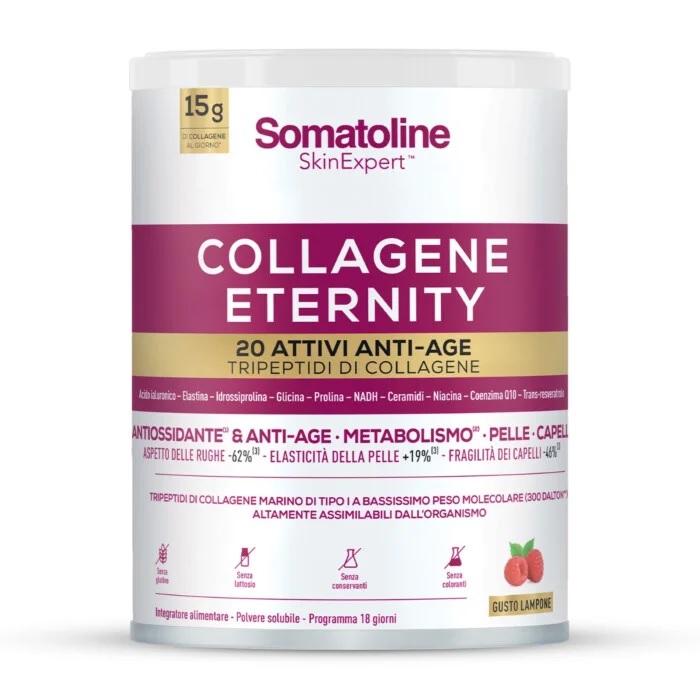 Somatoline Skin Expert Collagene Eternity Integratore Per Pelle Capelli E Azione Anti-age Polvere Solubile 343 Grammi