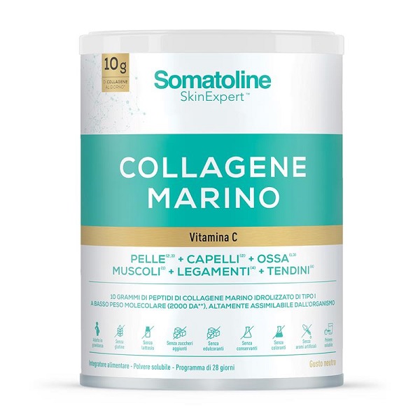 Somatoline SkinExpert Collagene Marino Vitamina C Polvere 278 gr Integratore per Pelle Capelli e Ossa — confronto prezzi