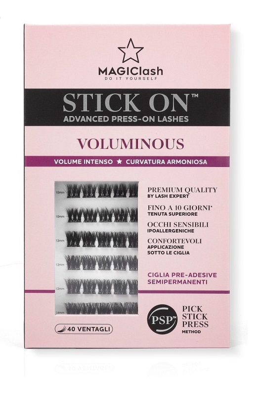 Magiclash Stick-on Voluminous Ciglia Pre-Adesive per Volume Intenso 40 pezzi