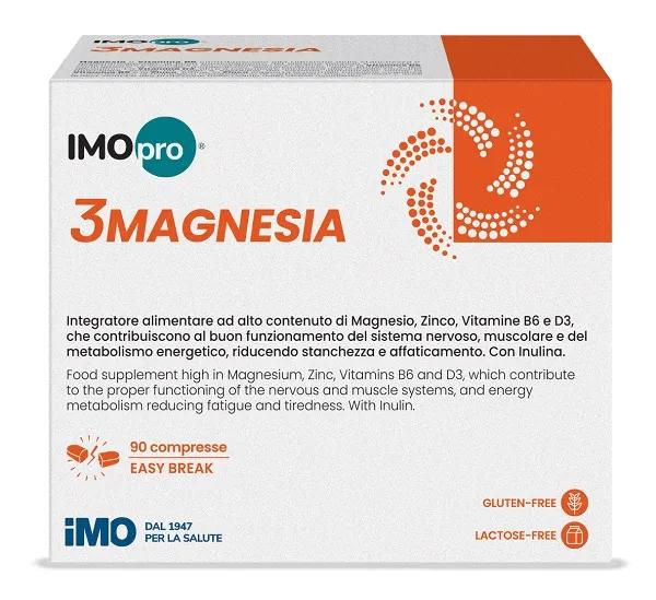 Imopro 3 Magnesia Integratore per il Sistema Nervoso 90 Compresse