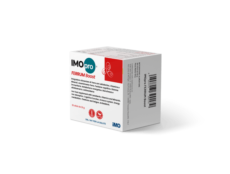 IMOpro Ferrum Boost Integratore di Ferro per Stanchezza ed Affaticamento 30 Stick