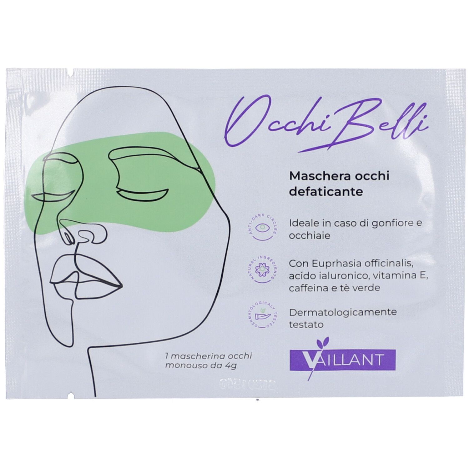 Vaillant Occhibelli Maschera Occhi Defaticante 1 pz viso — confronto prezzi