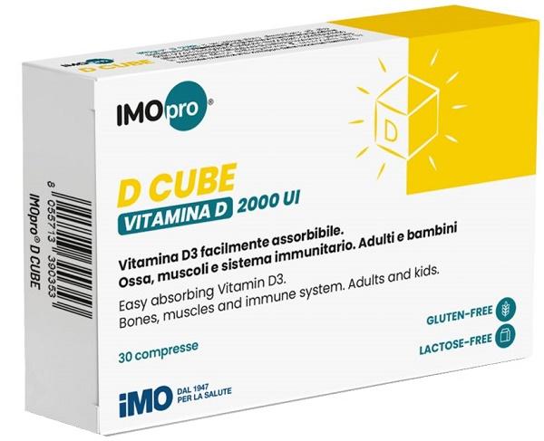 IMOpro D Cube Vitamina D 30 Compresse Integratore di Vitamina D3