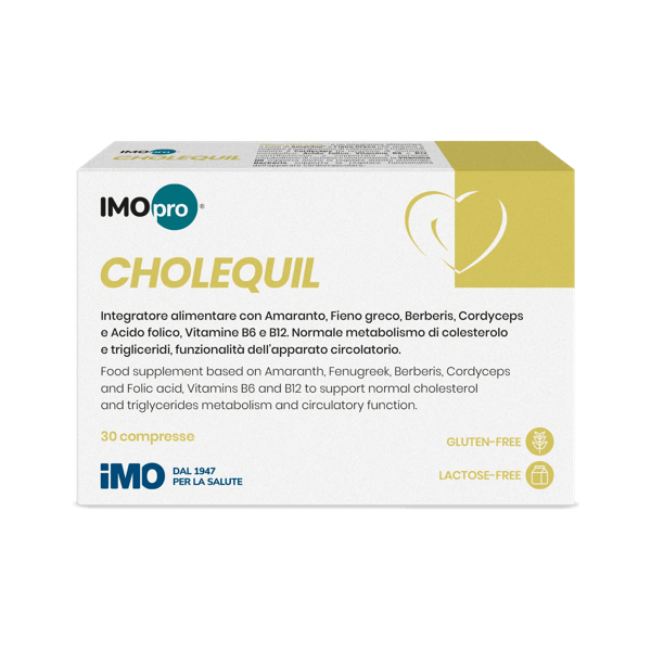 Imopro Cholequil NF Integratore Per Colesterolo e Trigliceridi 30 Compresse