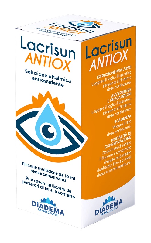 Lacrisun antiox soluzione oftalmica antiossidante occhi flacone multidose 10 ml — confronto prezzi