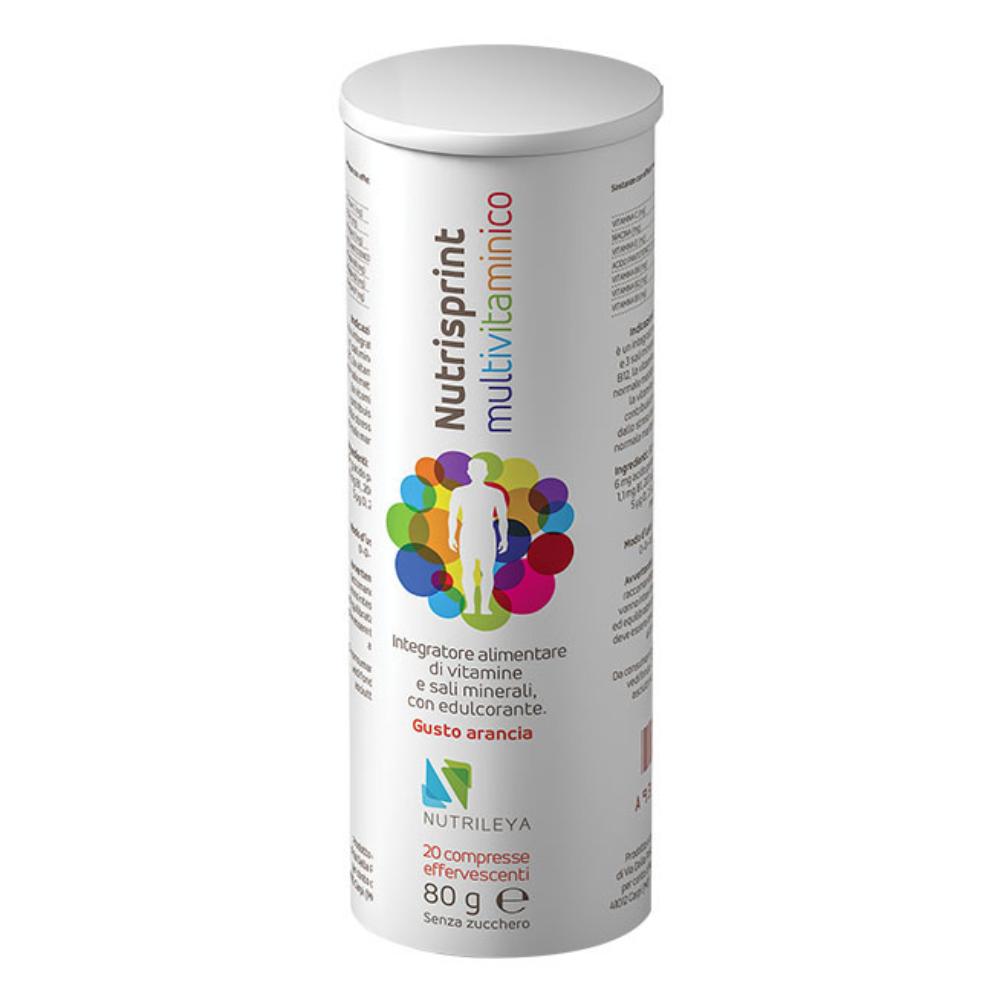 Nutrisprint multivitaminico 20 compresse effervescenti 80 g senza zucchero