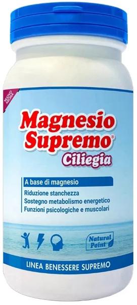 Natural Point Magnesio Supremo Integratore Gusto Ciliegia 150 g