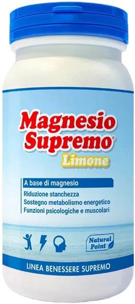 Natural Point Magnesio Supremo Lemon Integratore Magnesio 150 g