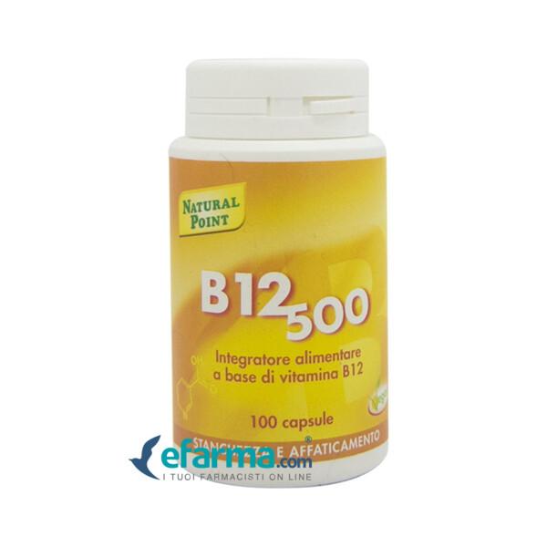 Natural Point B12 Cianocobalamina Integratore 100 Capsule Vegetali