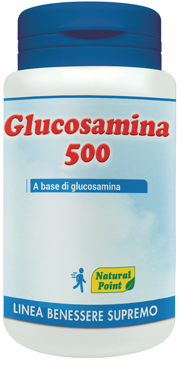 Glucosamina 500 Natural Point - Integratore per le cartilagini articolari - 100 capsule