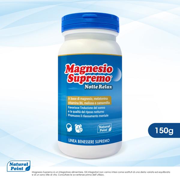 Natural Point Magnesio Supremo Notte Relax Integratore 150 g