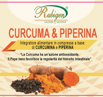 Natur-farma Curcuma & Piperina Rubigen 120 Compresse Da 500 Mg