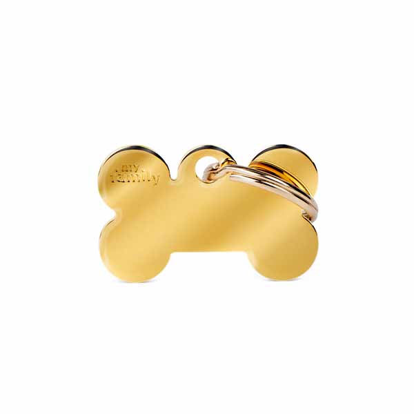 MY FAMILY MEDAGLIETTA OSSO (S) OTTONE ORO (REF. MFB02)