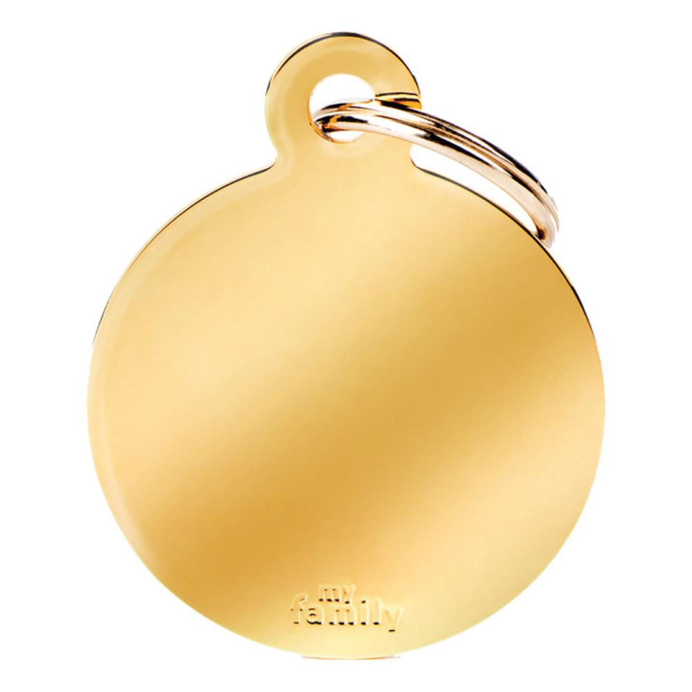 MY FAMILY MEDAGLIETTA CERCHIO (L) OTTONE ORO (REF. MFB17)
