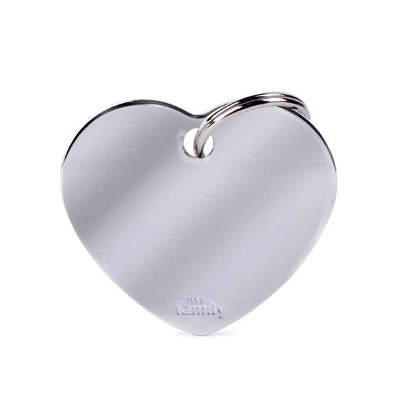 MY FAMILY MEDAGLIETTA CUORE (L) OTTONE CROMATO (REF. MFB26) — confronto prezzi