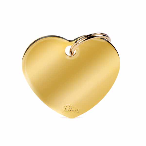 MY FAMILY MEDAGLIETTA CUORE (L) OTTONE DORATO (REF. MFB27)