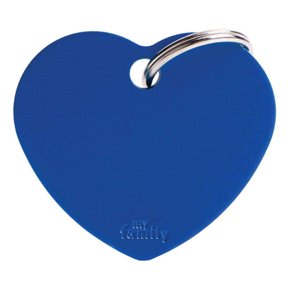 MY FAMILY MEDAGLIETTA CUORE (L) ALLUMINIO BLU (REF. MFB28)