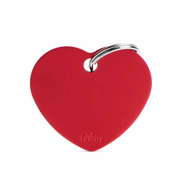 MY FAMILY MEDAGLIETTA CUORE (L) ALLUMINIO ROSSO (REF. MFB30) — confronto prezzi