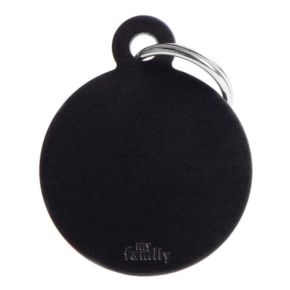 MY FAMILY MEDAGLIETTA CERCHIO (L) ALLUMINIO NERO (REF. MFB34) — confronto prezzi