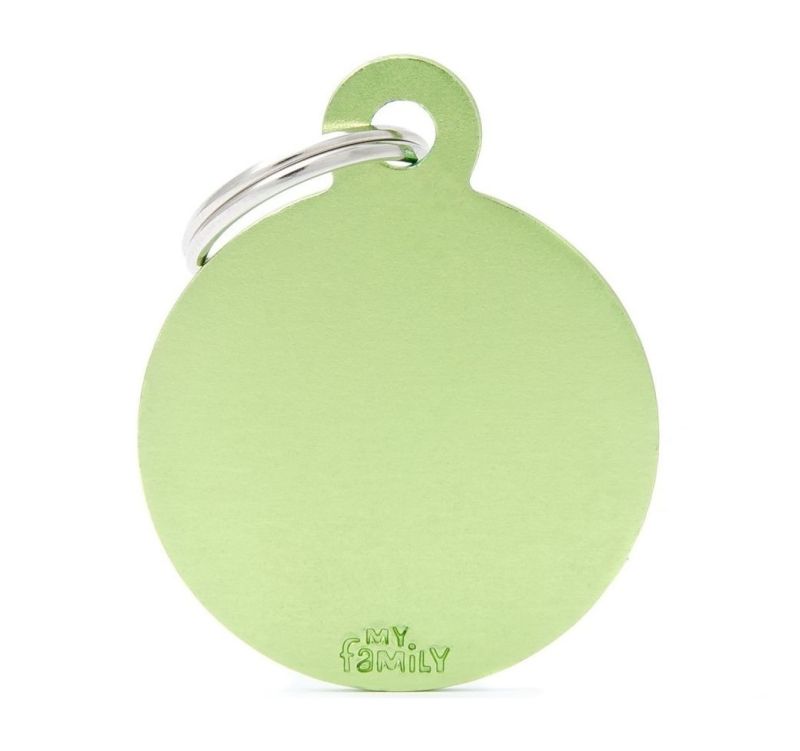 MY FAMILY MEDAGLIETTA CERCHIO (L) ALLUMINIO VERDE (REF. MFB40) — confronto prezzi