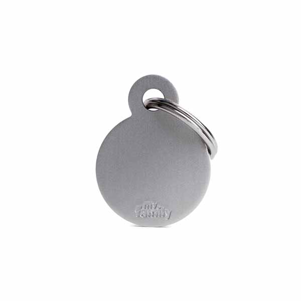 MY FAMILY MEDAGLIETTA CERCHIO (S) ALLUMINIO GRIGIO BASIC (REF-MFB57) — confronto prezzi