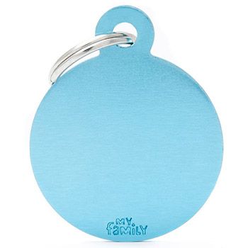MY FAMILY MEDAGLIETTA CERCHIO (L) ALLUMINIO AZZURRO (REF. MFB60) — confronto prezzi